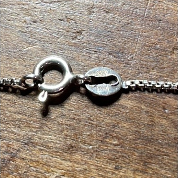 GBL Vintage Italian Sterling Silver Box Chain, 18.5 Inches - Picture 11 of 16